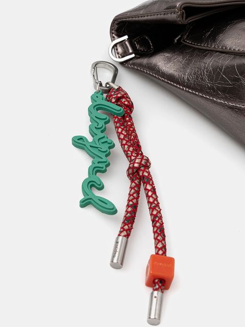 Desigual torebka HALF LOGO TROKEL DARK SILVE kolor srebrny 25WAXPAQ