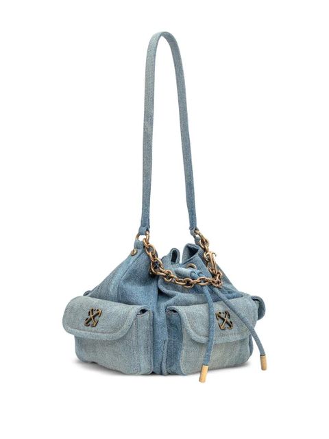 Off-White Dumbo.B chain bucket bag - Blue