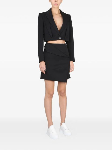 Alexander McQueen cropped blazer - Black - zdjęcie produktu nr 2