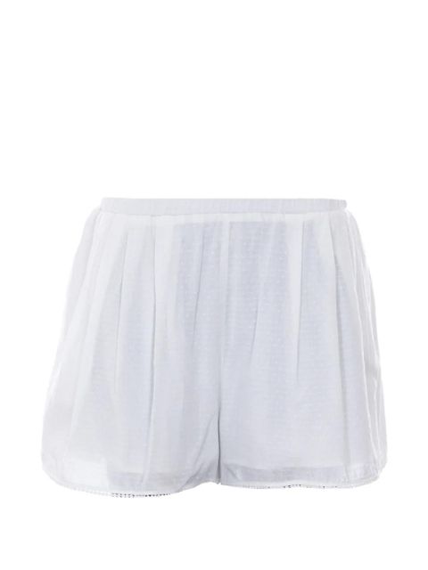 Eleh elasticated embroidered shorts - White - zdjęcie produktu nr 1