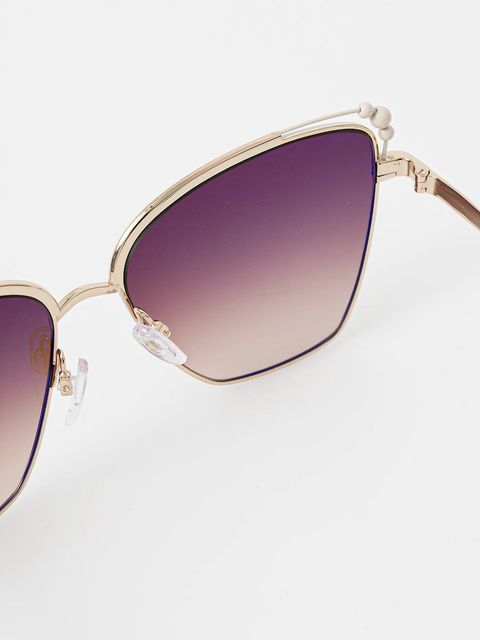 Vivienne Westwood okulary przeciwsłoneczne Ada damskie kolor złoty VW7010 - zdjęcie produktu nr 2