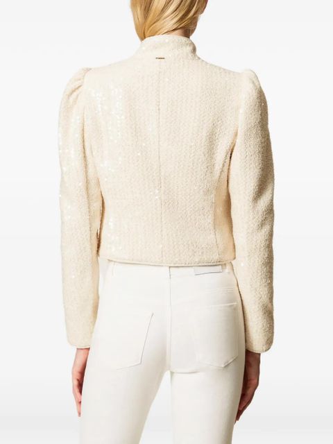 TWINSET bouclé sequin jacket - Neutrals