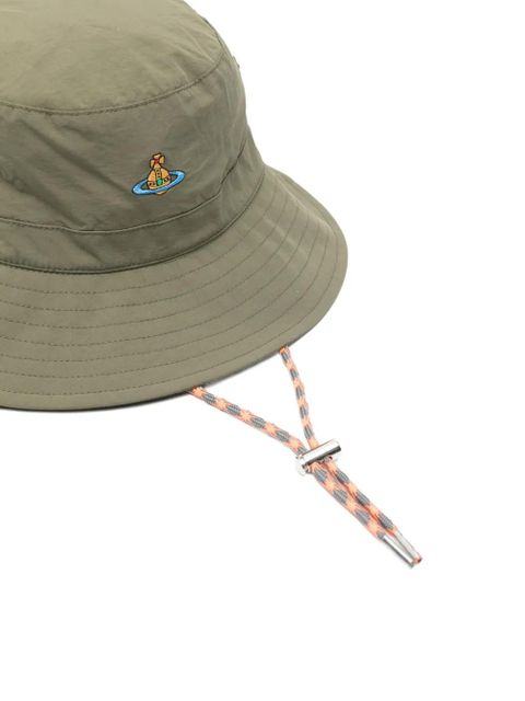 Vivienne Westwood Orb-embroidered adventure hat - Green