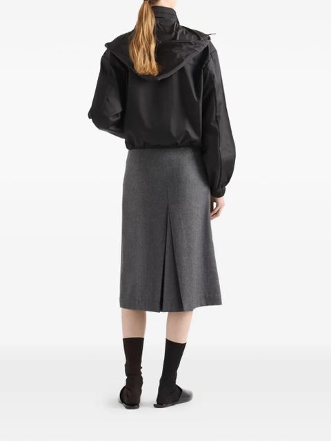 Prada hooded zip-up jacket - Black