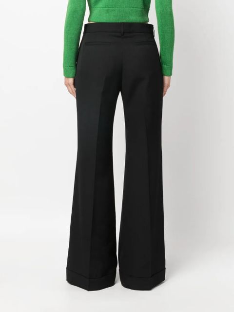 Acne Studios mid-rise flared trousers - Black