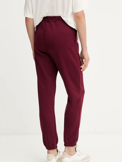 La Mania spodnie dresowe RIDGE kolor bordowy gładkie RIDGE - zdjęcie produktu nr 2