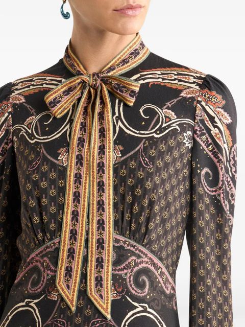 ETRO paisley-print dress - Black