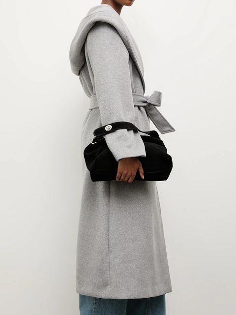 Answear.LAB płaszcz wełniany kolor szary