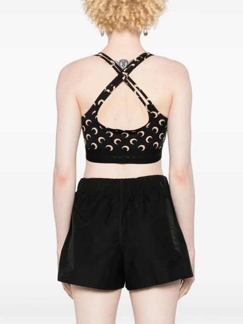 Marine Serre All Over Moon sports bra - Black - zdjęcie produktu nr 2