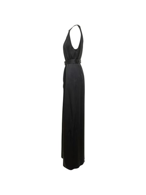 TOM FORD halter-neck belted maxi dress - Black