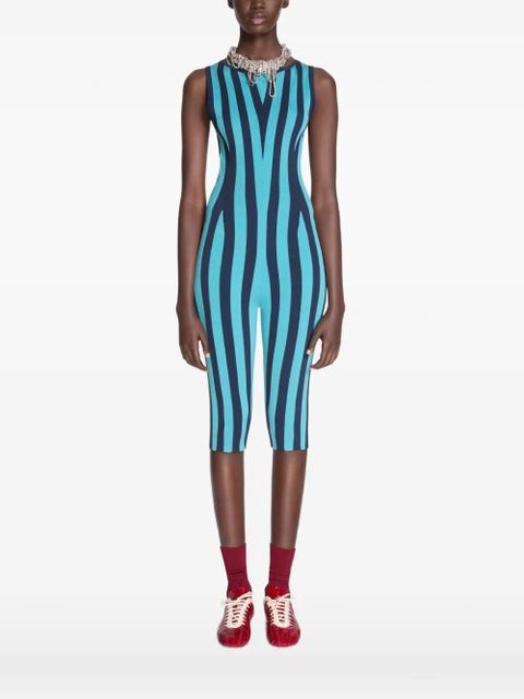DRIES VAN NOTEN striped jumpsuit - Blue - zdjęcie produktu nr 2