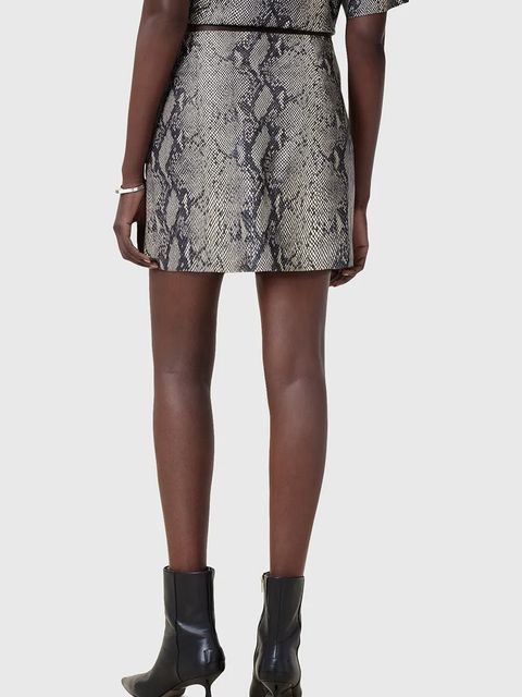 AllSaints spódnica skórzana RENAI