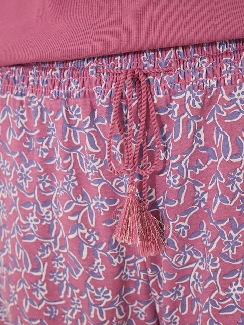 women'secret piżama damska kolor różowy bawełniana 3599201