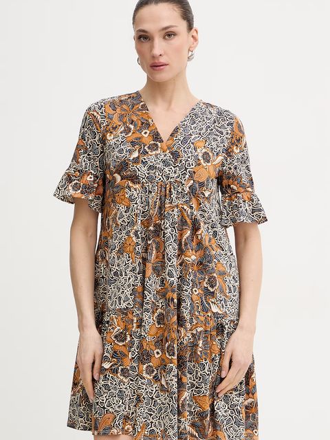 Weekend Max Mara sukienka bawełniana FUOCO