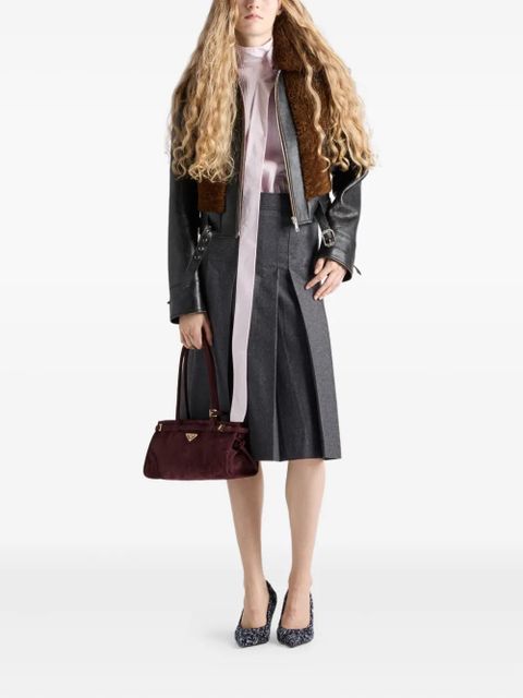 Prada bow-detail high-neck top - Pink