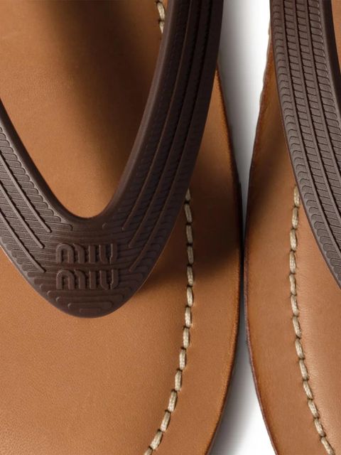 Miu Miu Thong sandals - Brown