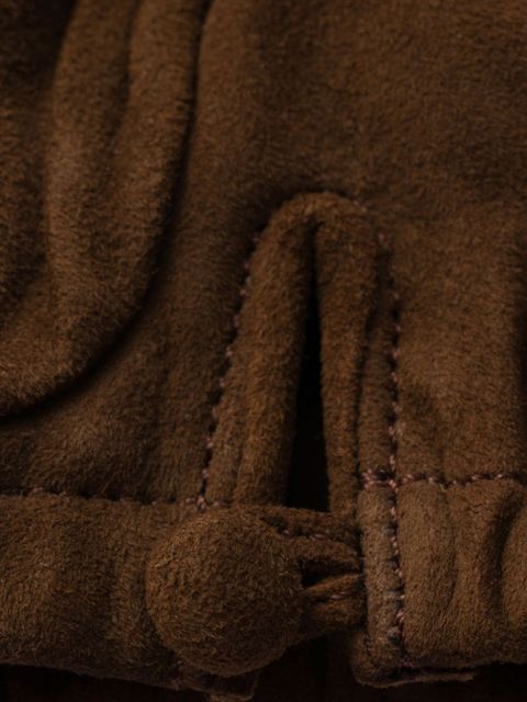 Prada triangle-logo gloves - Brown - zdjęcie produktu nr 2