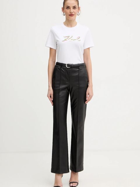 Karl Lagerfeld t-shirt bawełniany - zdjęcie produktu nr 1