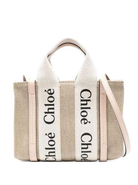 Chloé logo-detail tote bag - Neutrals