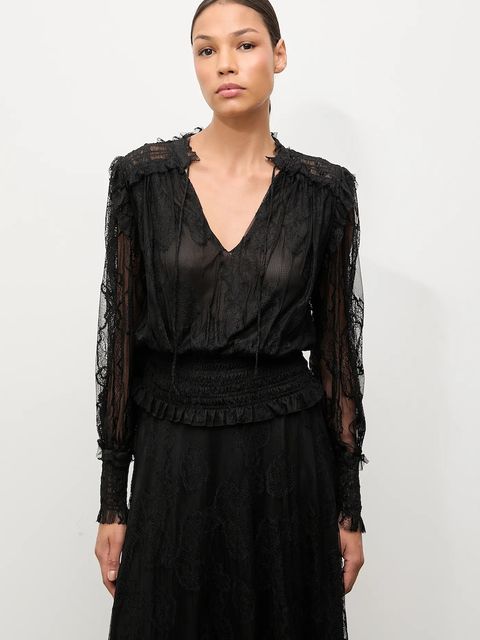 Answear.LAB bluzka damska kolor czarny gładka