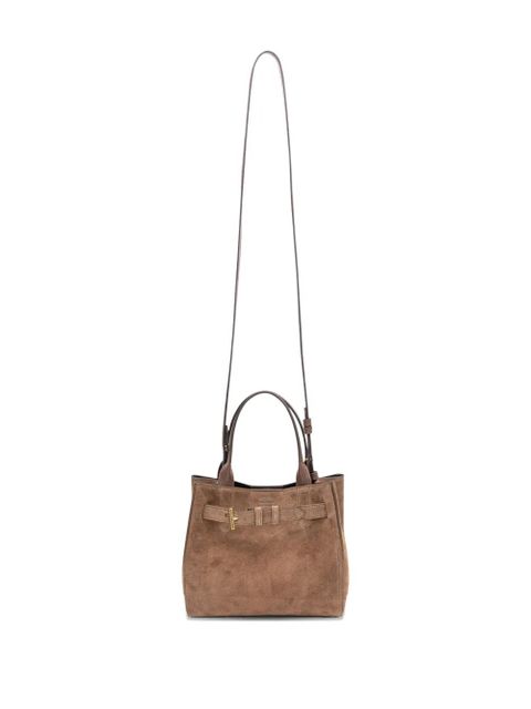 TOM FORD Audrey suede tote bag - Brown