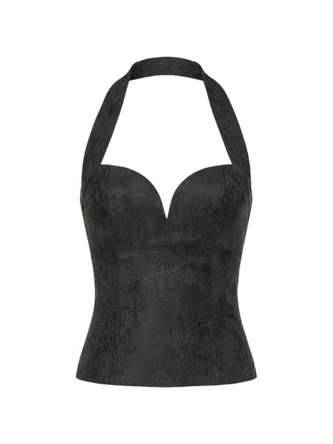 Reformation Astrid floral-print top - Black - zdjęcie produktu nr 1