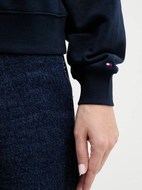 Tommy Hilfiger bluza damska kolor granatowy z aplikacją WW0WW49418