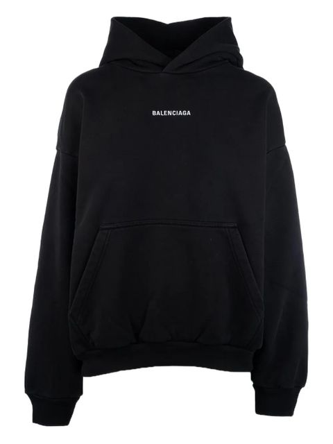 Balenciaga logo-print hoodie - Black - zdjęcie produktu nr 1