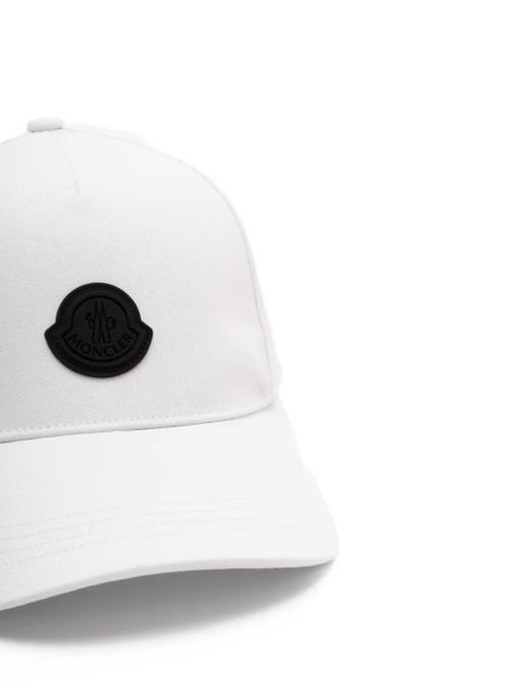 Moncler logo-patch baseball cap - White
