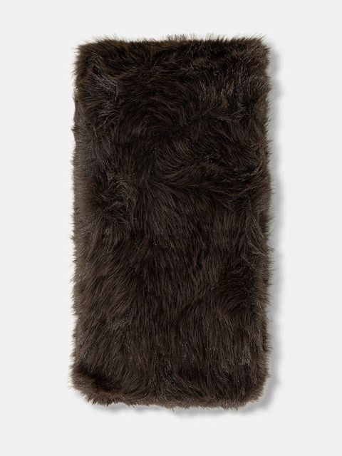 Guess szalik ZALINA damski kolor brązowy gładki AW5403 POL03