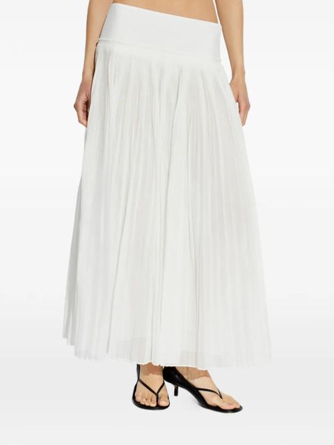 Róhe pleated maxi skirt - White