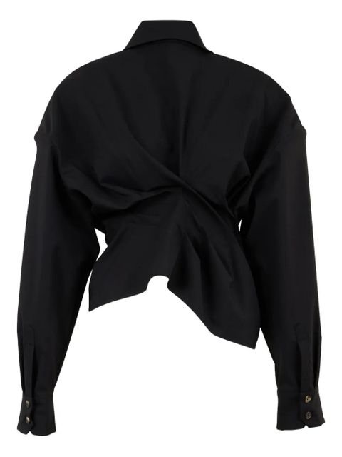 A.W.A.K.E. Mode twisted-detail shirt - Black