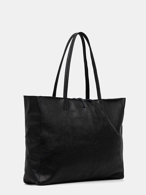 Answear Lab torebka skórzana kolor czarny