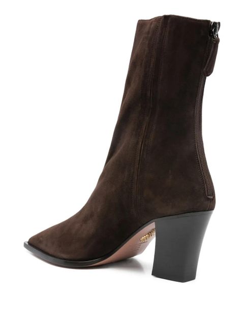 Aquazzura 80mm pointed heel boots - Brown