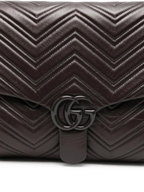 Gucci maxi GG Marmont shoulder bag - Brown