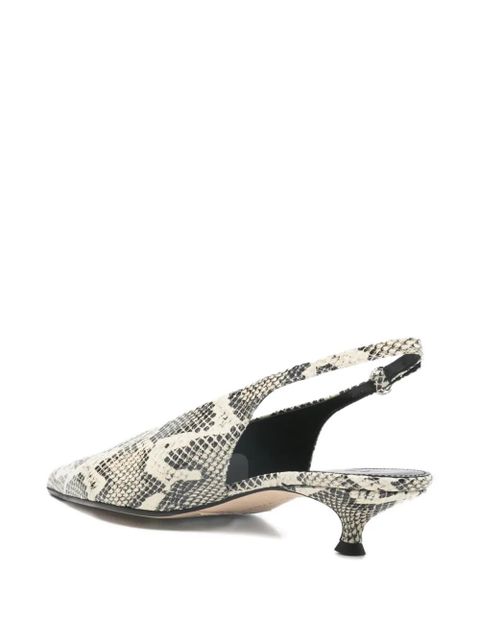 Aeyde Camila snake-print slingback pumps - Neutrals