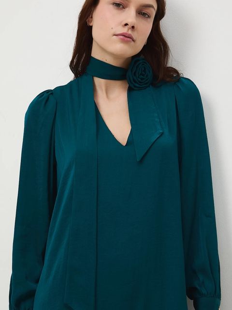 Medicine sukienka kolor zielony mini oversize