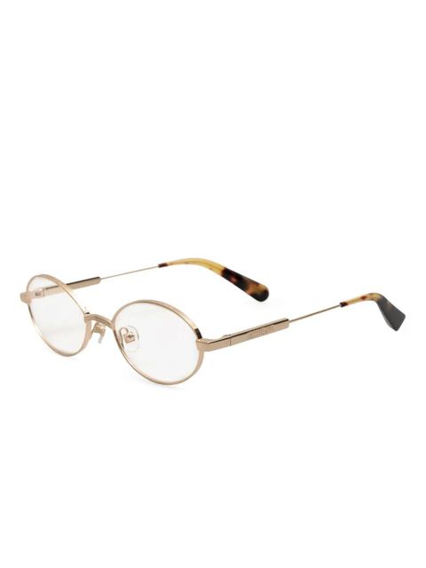Jacquemus oval-frame glasses - Gold - zdjęcie produktu nr 2