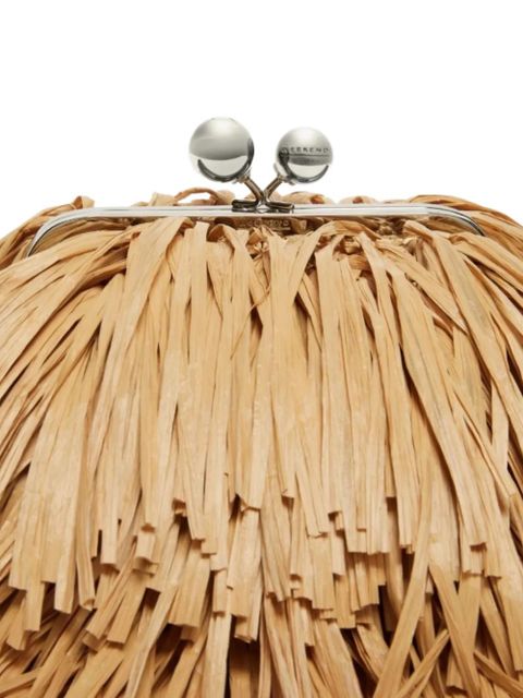 Weekend Max Mara Aquiete fringed shoulder bag - Neutrals