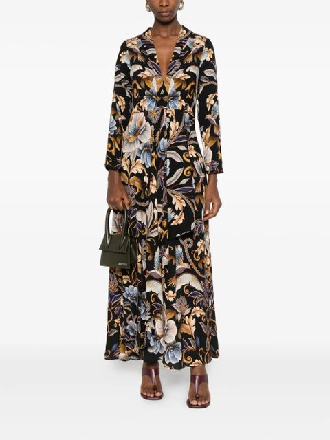 FARM Rio Snake Garden floral-print dress - Black - zdjęcie produktu nr 2