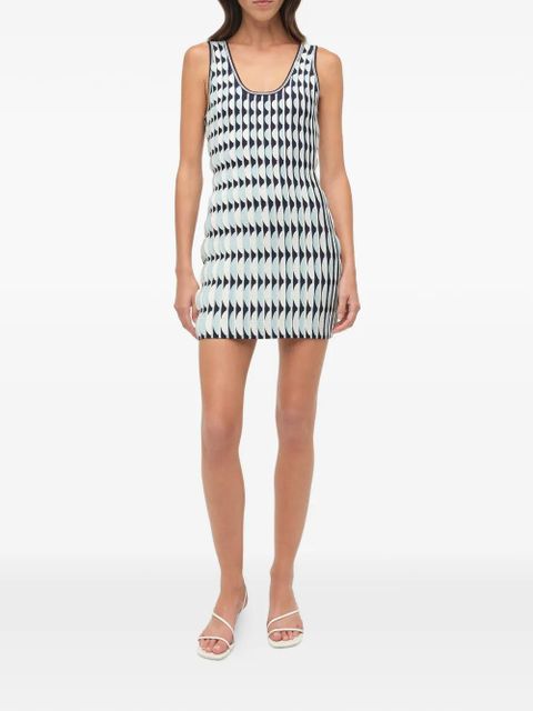 Simkhai Lorien patterned mini dress - Blue - zdjęcie produktu nr 2