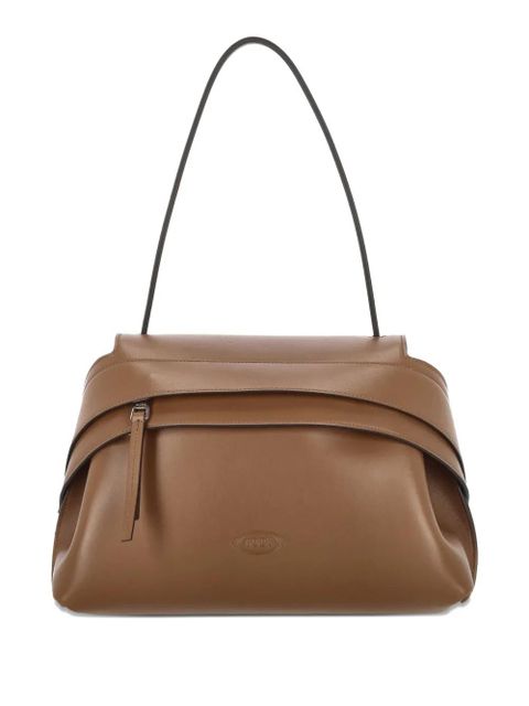 Tod's Wave leather shoulder bag - Brown - zdjęcie produktu nr 1