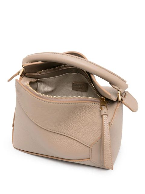LOEWE mini Puzzle leather bag - Neutrals