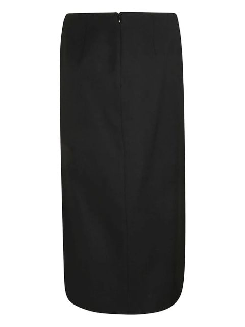 Alexander McQueen front-slit midi skirt - Black - zdjęcie produktu nr 2