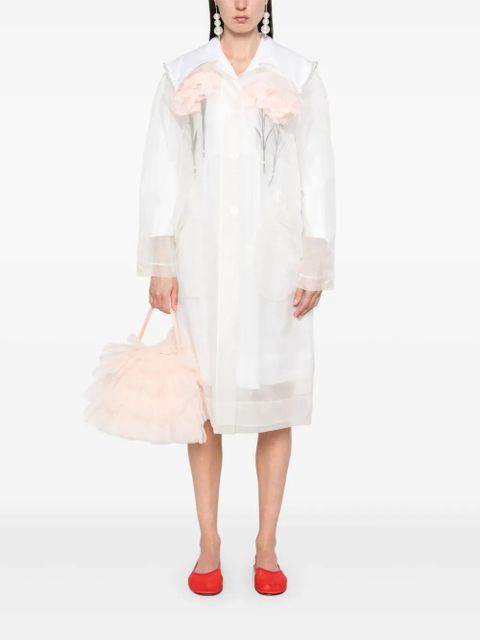 Simone Rocha stuffed carnation coat - Neutrals - zdjęcie produktu nr 2