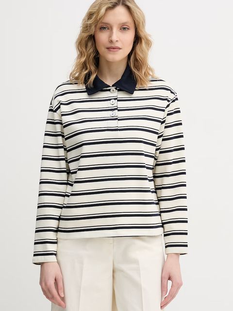 United Colors of Benetton longsleeve damski bawełniany - zdjęcie produktu nr 2