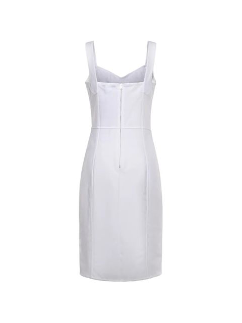 Dolce & Gabbana stripe-detail zip-up mini dress - White - zdjęcie produktu nr 2