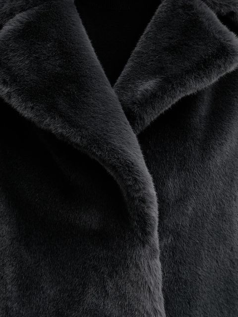 Stand Studio płaszcz Camille Cocoon Coat damski kolor szary przejściowy oversize 61137-9070