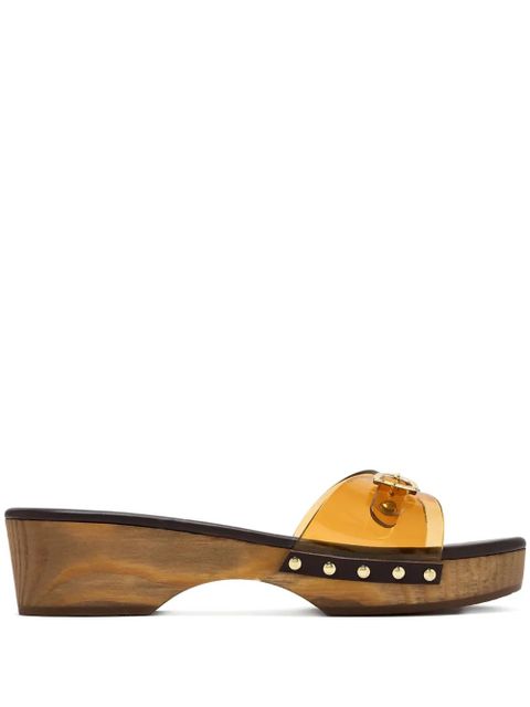 Ancient Greek Sandals 50mm Omonia buckle-fastening platform sandals - Yellow - zdjęcie produktu nr 1