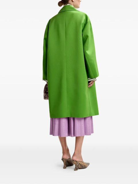 Essentiel Antwerp notched-lapel double-breasted coat - Green